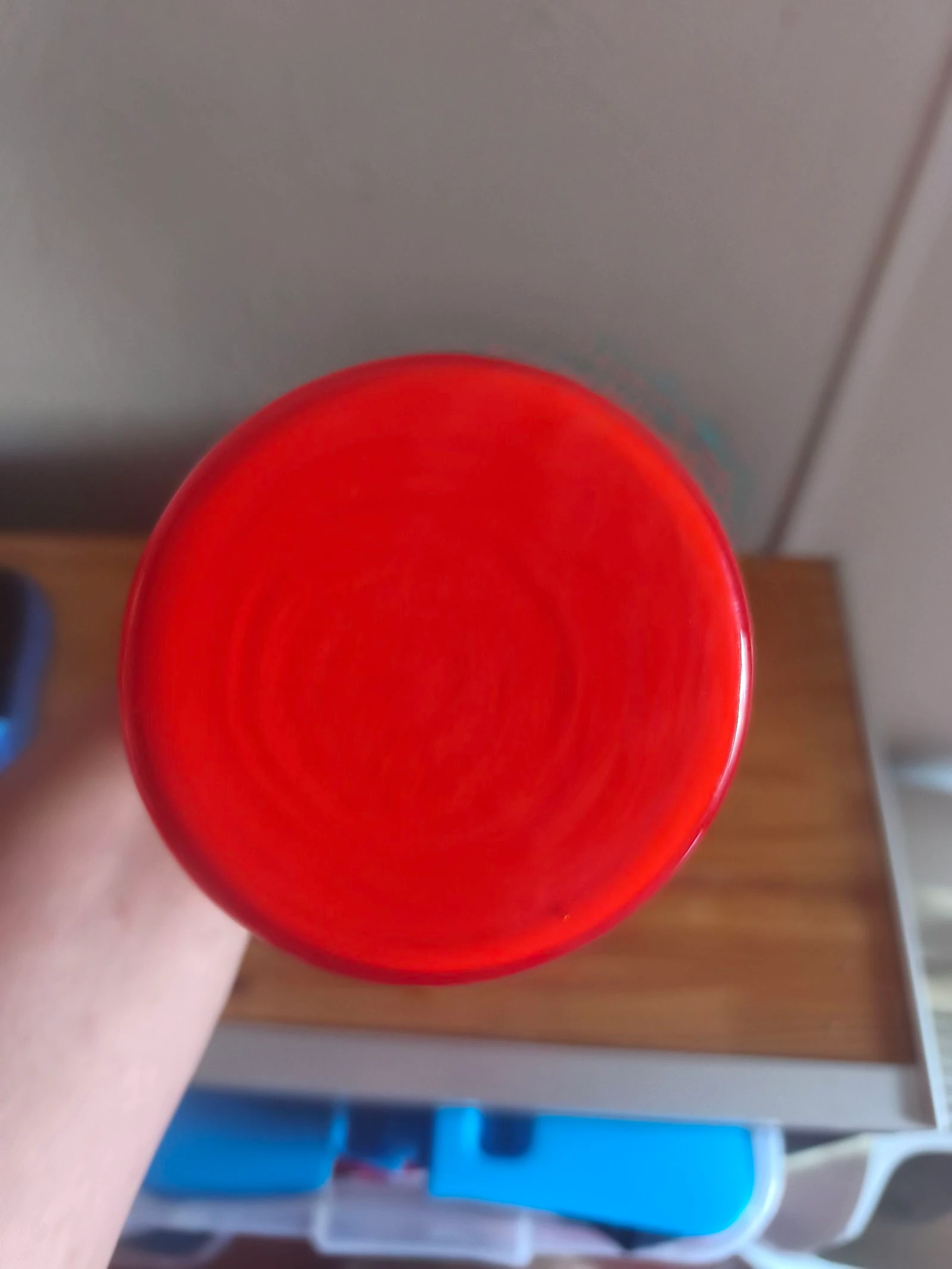 Vaso soliflore vintage vermelho - Estilo Space Age / Mid-Century – photo 3